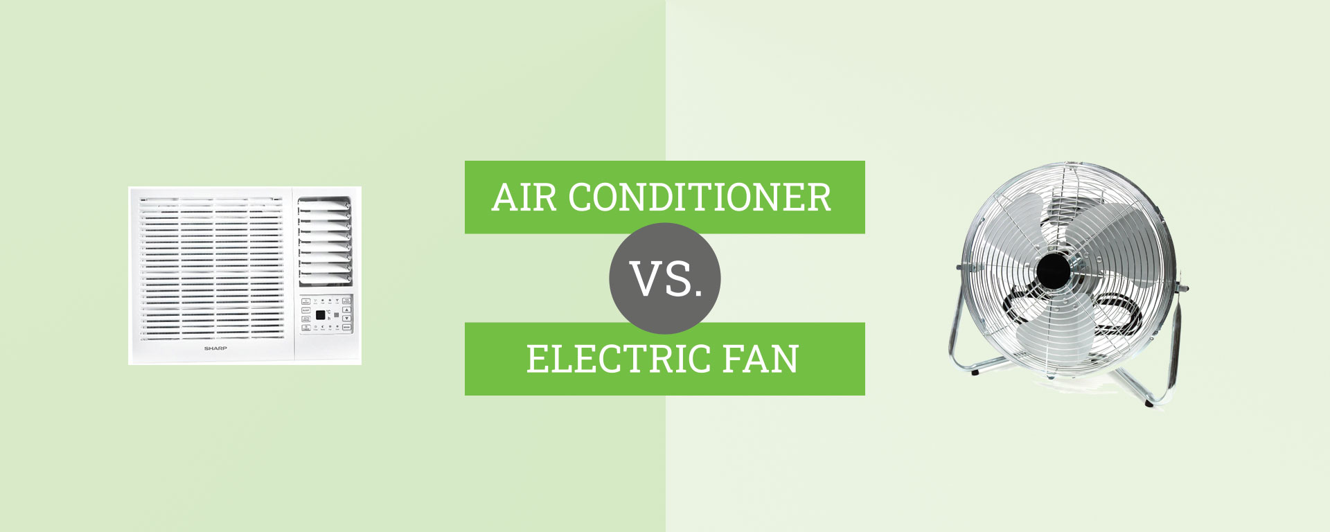 aircon vs. electric fan